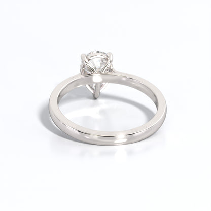 2 ctw Pear Lab Grown Diamond Solitaire Classic Engagement Ring