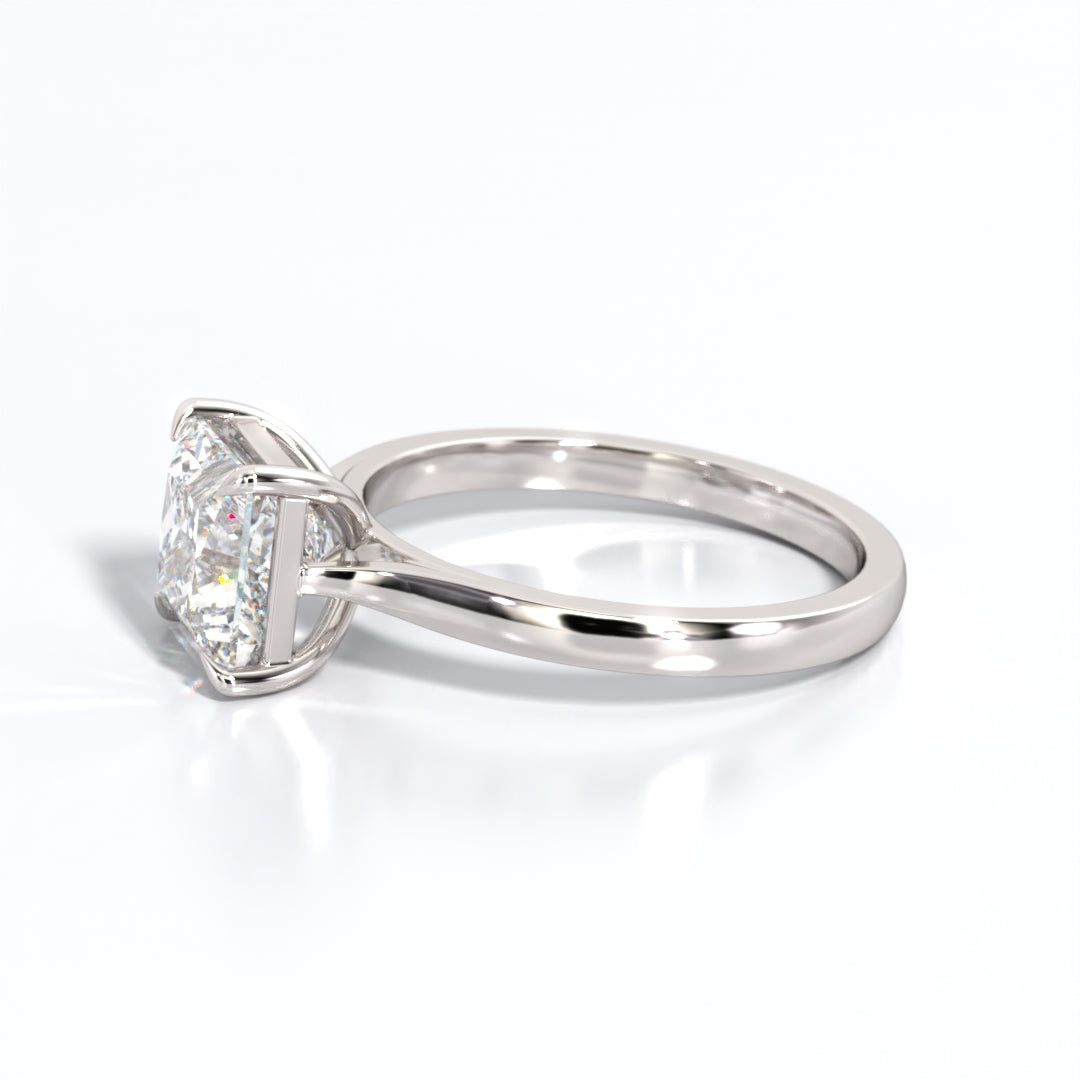 2 ctw Princess Lab Grown Diamond Solitaire Classic Engagement Ring