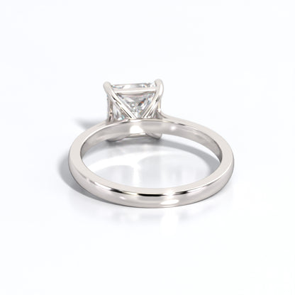 2 ctw Princess Lab Grown Diamond Solitaire Classic Engagement Ring