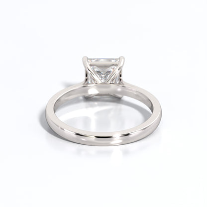 2 ctw Princess Lab Grown Diamond Solitaire Classic Engagement Ring