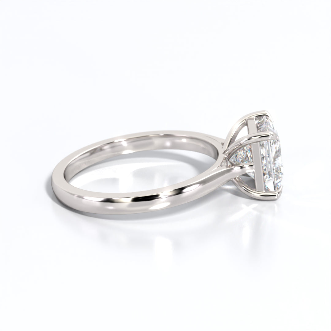 2 ctw Princess Lab Grown Diamond Solitaire Classic Engagement Ring