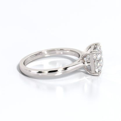 2 ctw Princess Lab Grown Diamond Solitaire Classic Engagement Ring