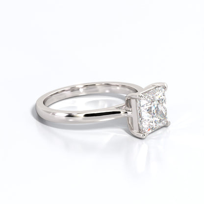 2 ctw Princess Lab Grown Diamond Solitaire Classic Engagement Ring