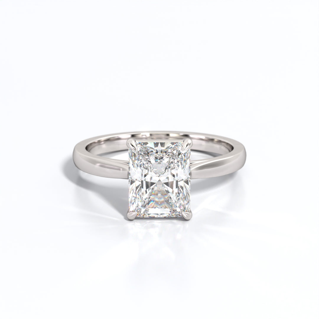 2 ctw Radiant Lab Grown Diamond Solitaire Classic Engagement Ring