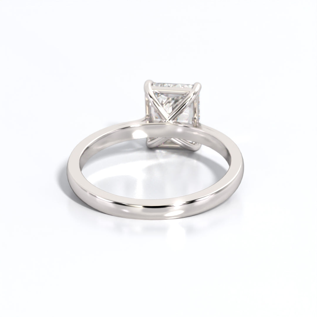 2 ctw Radiant Lab Grown Diamond Solitaire Classic Engagement Ring