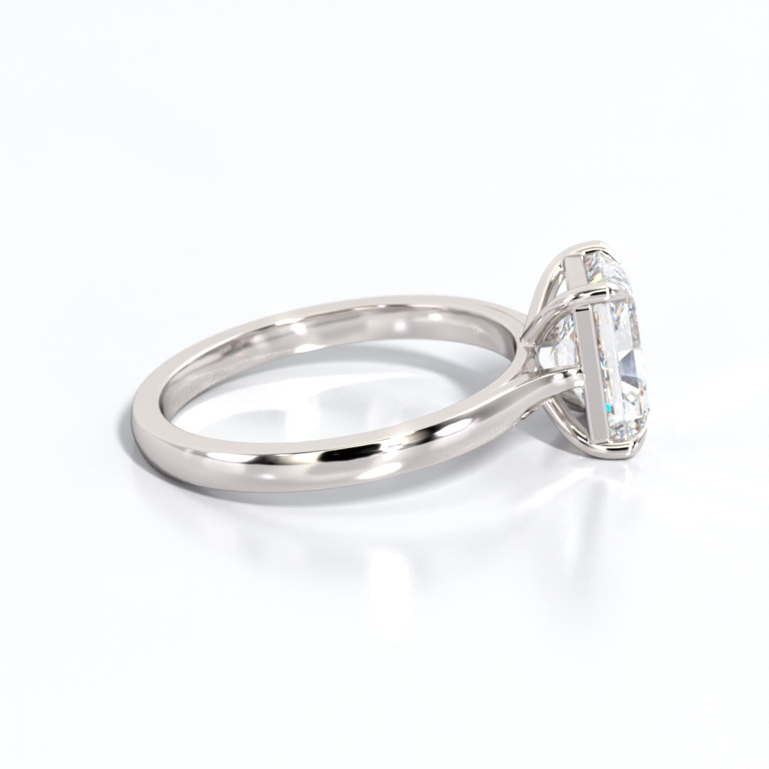 2 ctw Radiant Lab Grown Diamond Solitaire Classic Engagement Ring