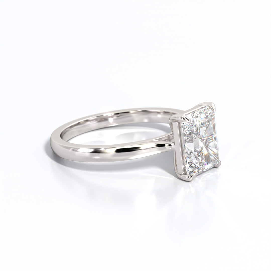 2 ctw Radiant Lab Grown Diamond Solitaire Classic Engagement Ring