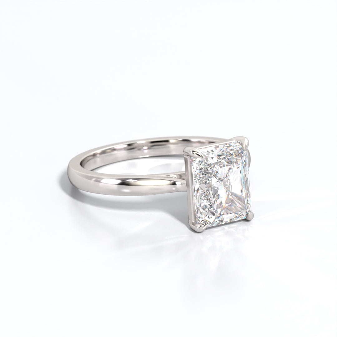 2 ctw Radiant Lab Grown Diamond Solitaire Classic Engagement Ring