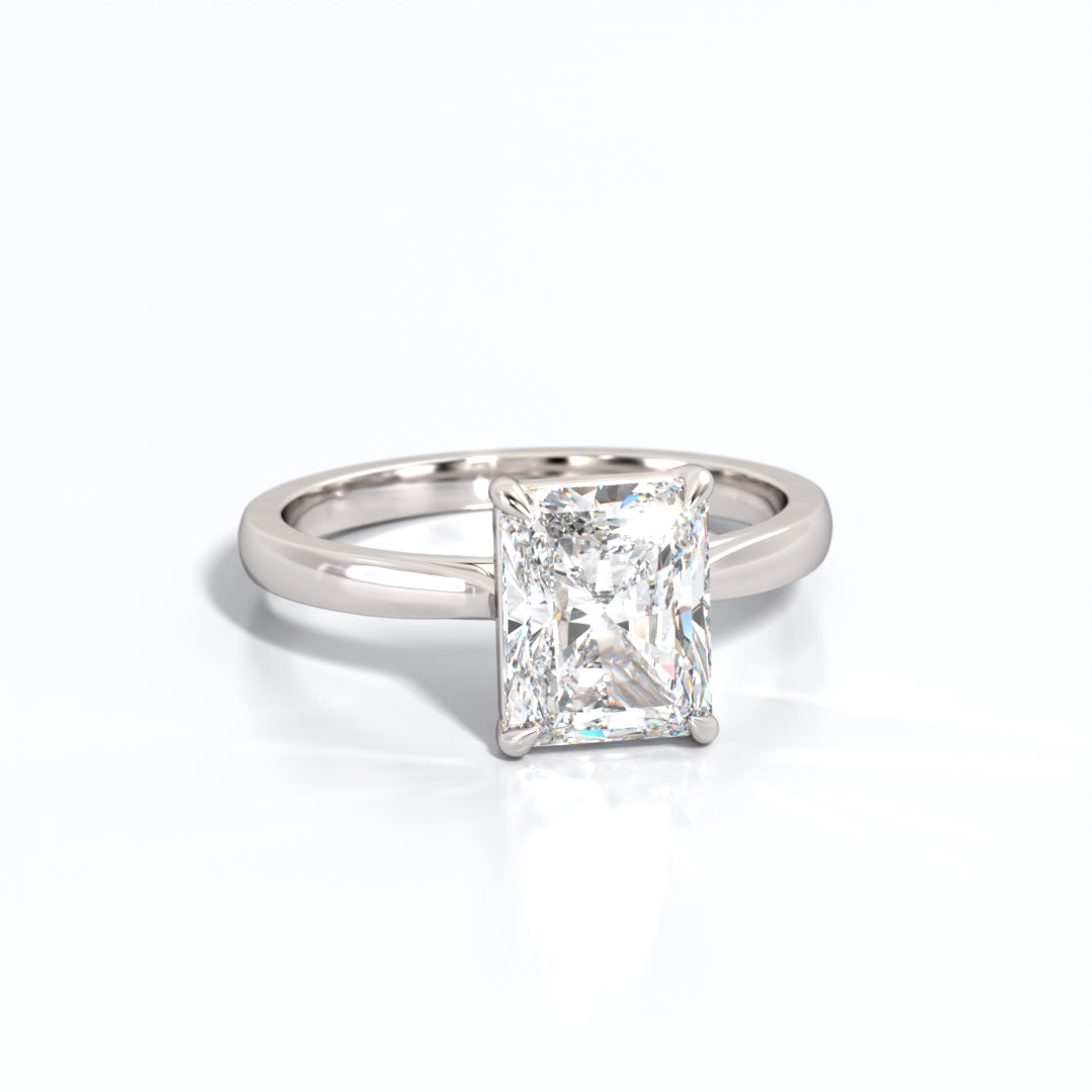 2 ctw Radiant Lab Grown Diamond Solitaire Classic Engagement Ring