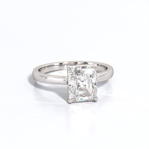 2 ctw Radiant Lab Grown Diamond Solitaire Classic Engagement Ring