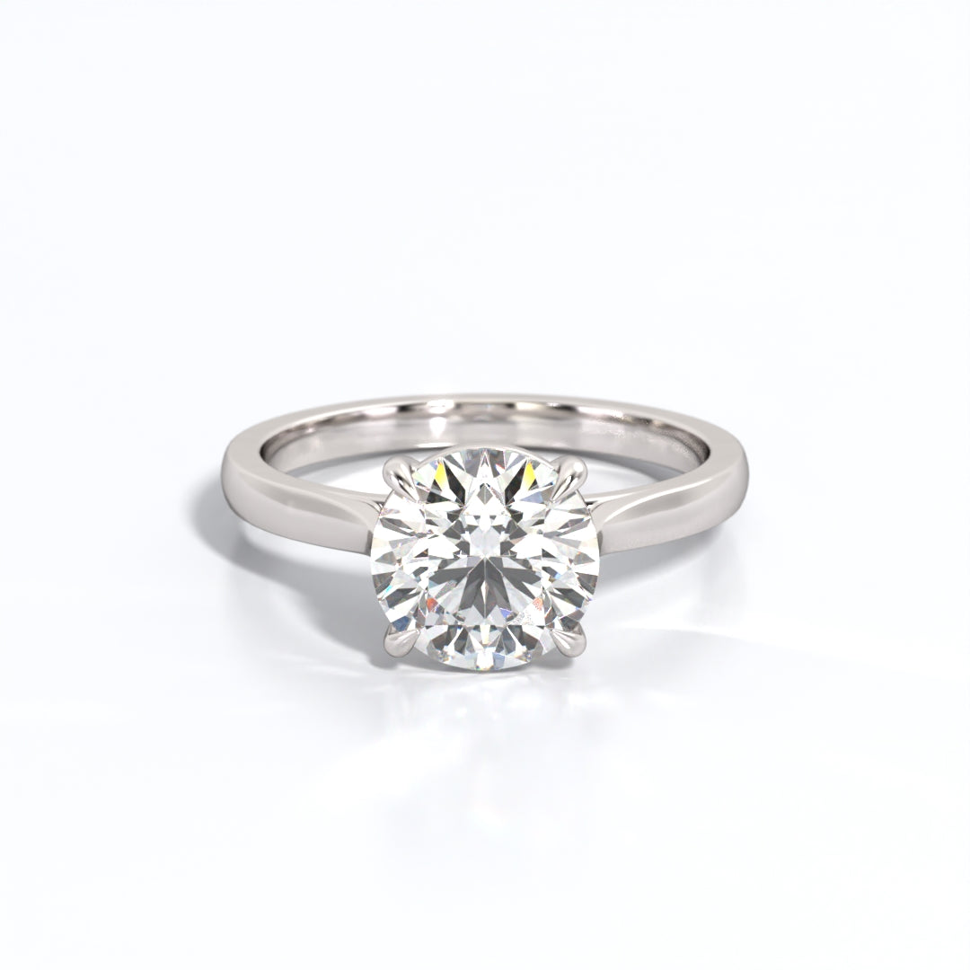 2 ctw Round Lab Grown Diamond Solitaire Classic Engagement Ring