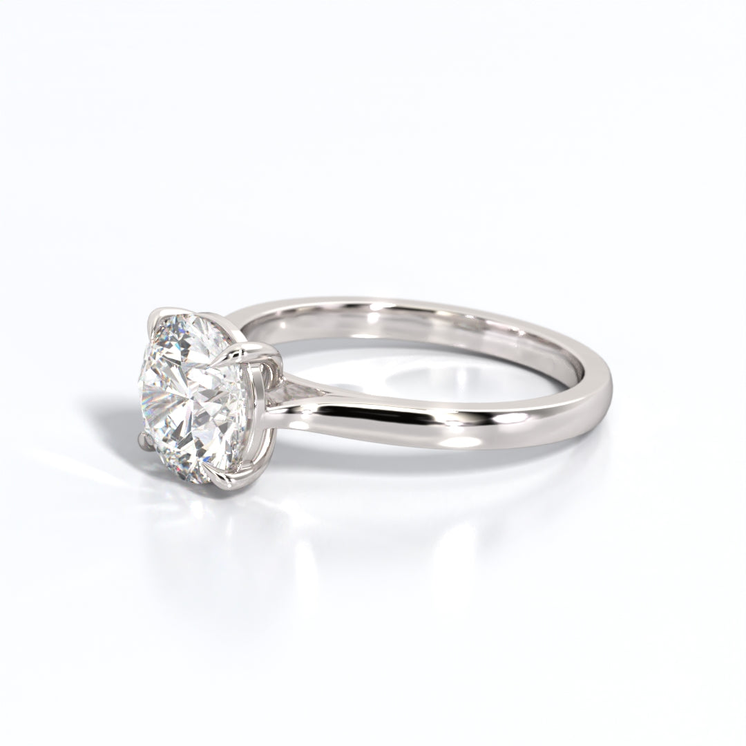 2 ctw Round Lab Grown Diamond Solitaire Classic Engagement Ring