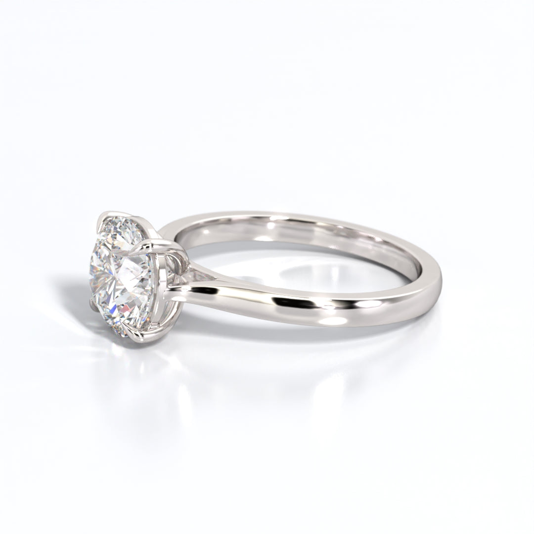 2 ctw Round Lab Grown Diamond Solitaire Classic Engagement Ring