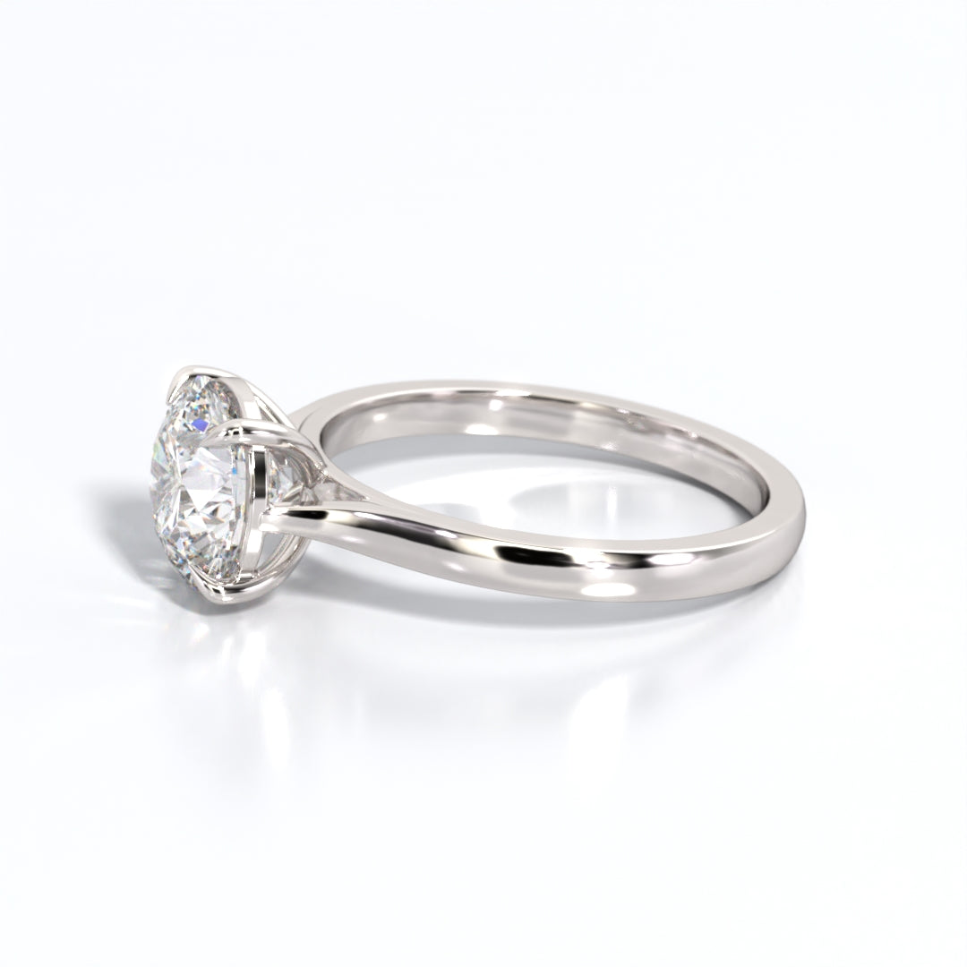 2 ctw Round Lab Grown Diamond Solitaire Classic Engagement Ring