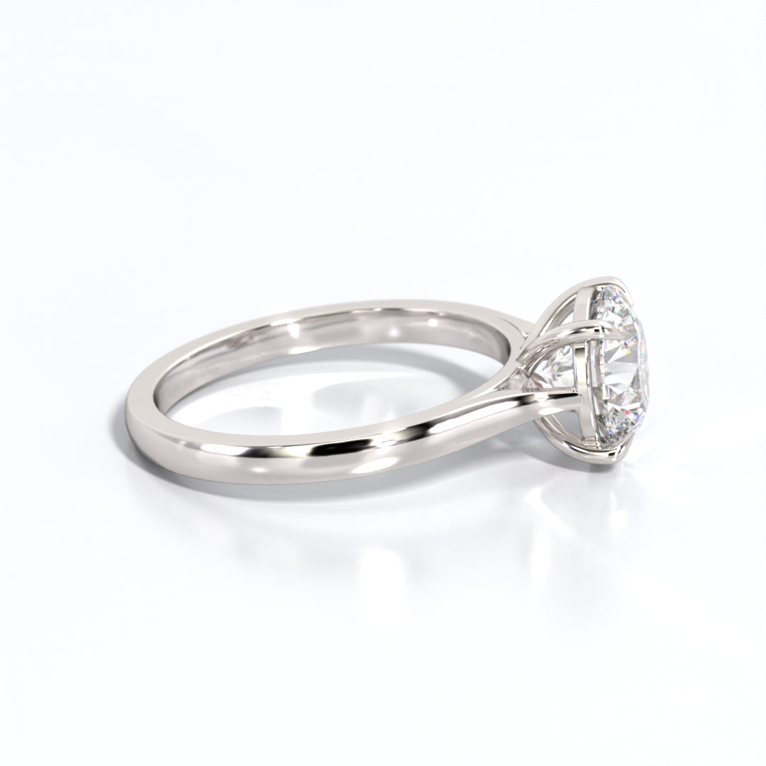 2 ctw Round Lab Grown Diamond Solitaire Classic Engagement Ring