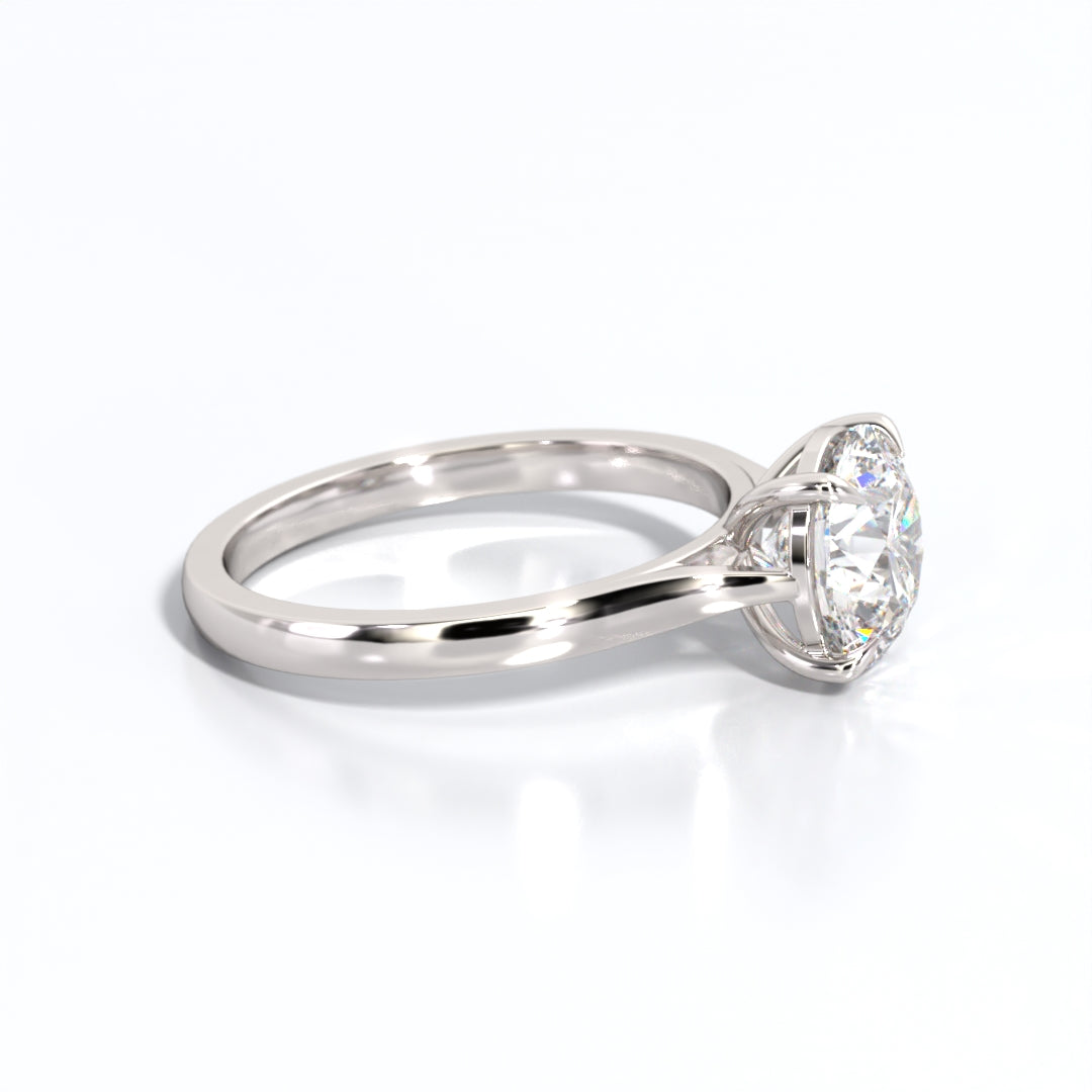 2 ctw Round Lab Grown Diamond Solitaire Classic Engagement Ring