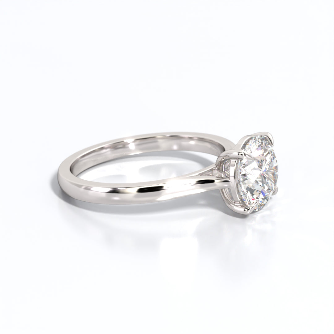 2 ctw Round Lab Grown Diamond Solitaire Classic Engagement Ring