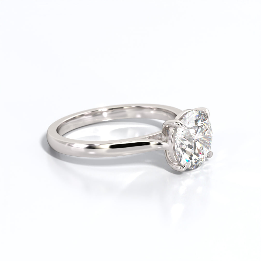 2 ctw Round Lab Grown Diamond Solitaire Classic Engagement Ring